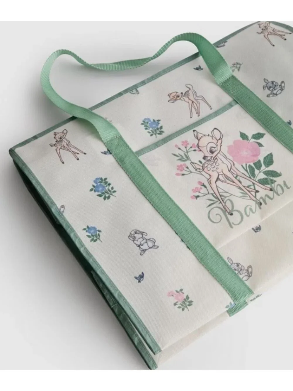 Primark Disney Bambi XL Lightweight Storage Bag Foldaway Handles Zips NWT